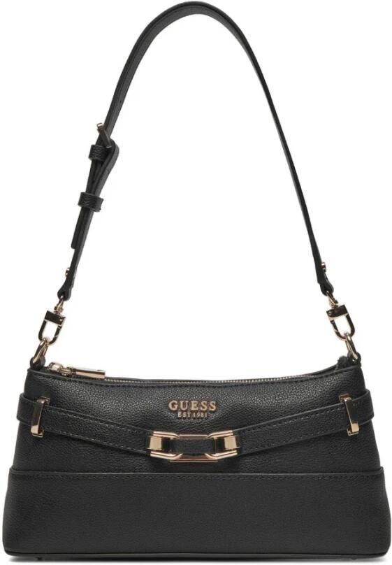 Guess Zilveren Schoudertas Stijlvol Model Black Dames