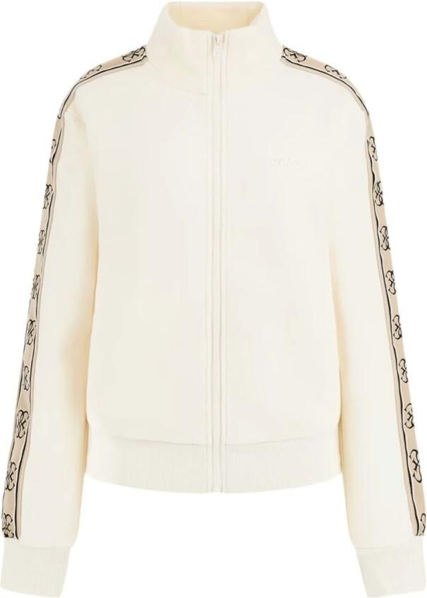 Guess Sweatshirt met ritssluiting lange mouwen en voorzakken White Dames - Foto 8
