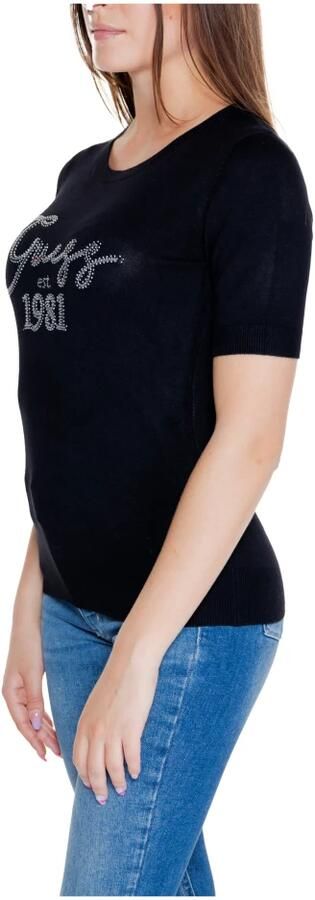 Guess Viscose Blend Tops & T-Shirt Black Dames - Foto 4
