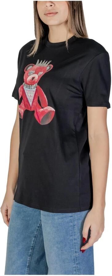Guess Korte mouw katoenen T-shirt collectie Black Dames - Foto 6