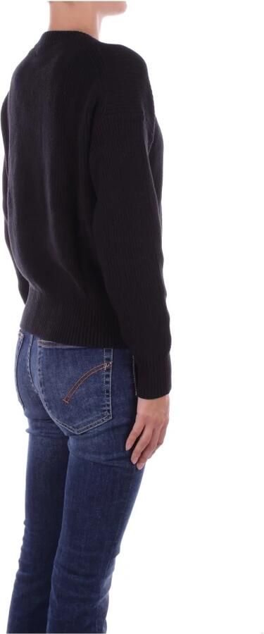 Guess Zwarte Katoenen Pullover met Applique Logo Black Dames - Foto 4