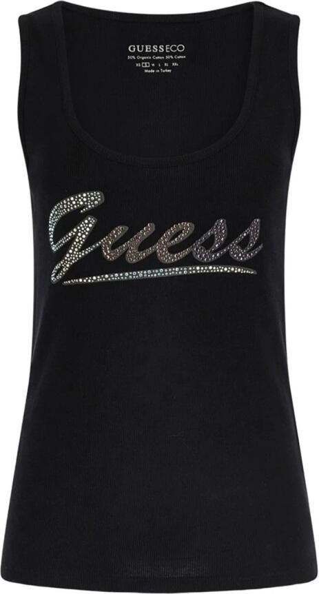 Guess Zwart T-shirt oor rouwen Black Dames - Foto 4
