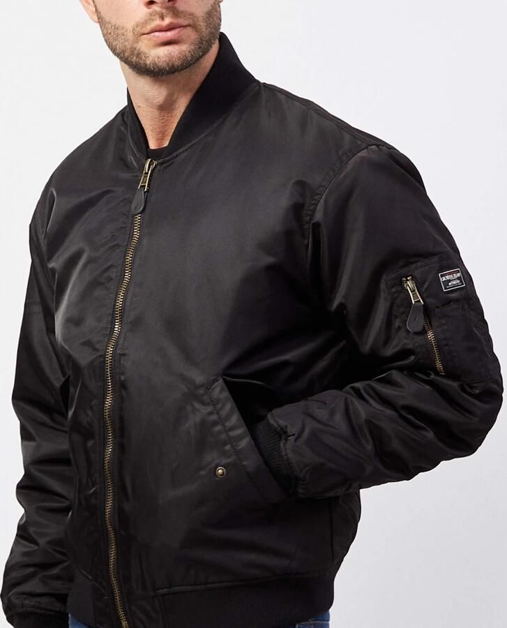 Guess Zwarte Bomberjack met Zakken Black Heren - Foto 4