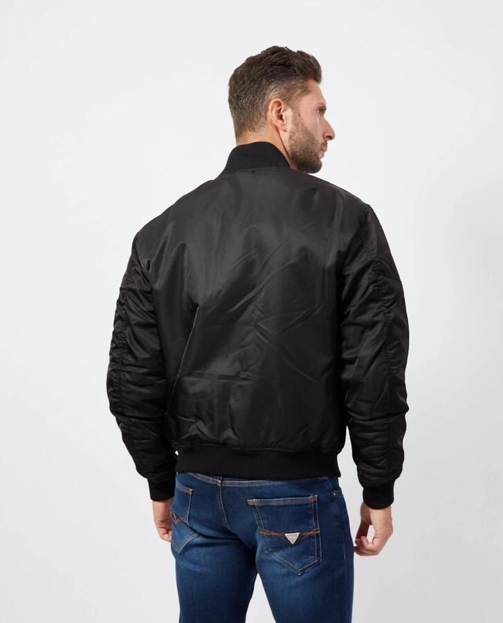 Guess Zwarte Bomberjack met Zakken Black Heren - Foto 5