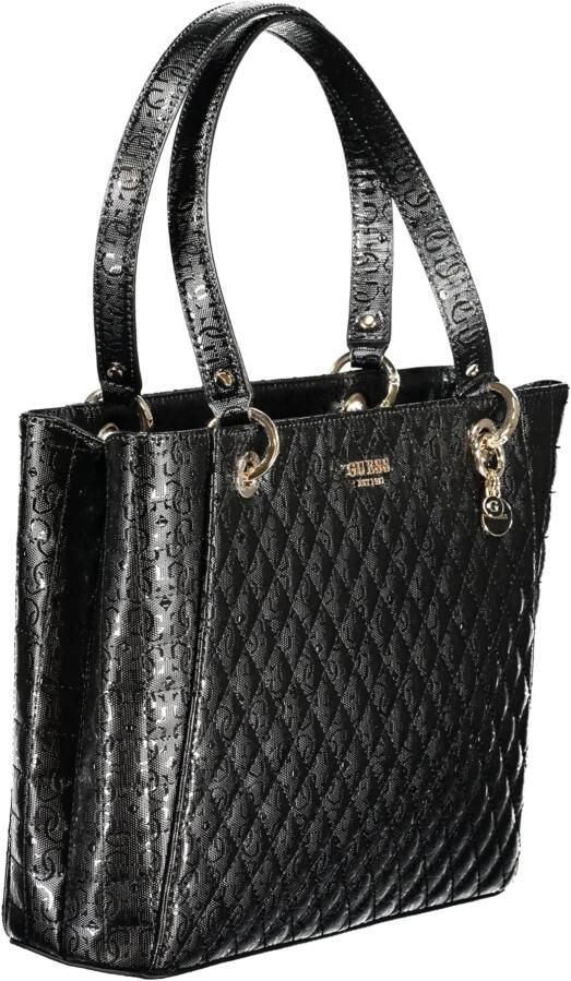 Guess Zwarte Polyethyleen Schoudertas met Meerdere Compartimenten Black Dames - Foto 3