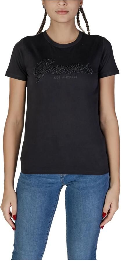Guess T-shirt Korte Mouw T-shirt femme Script Lace Logo Easy - Foto 6