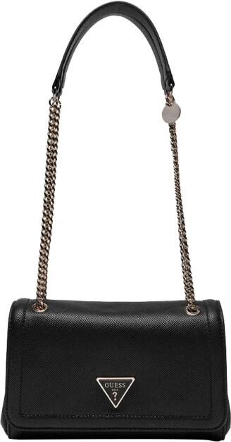 Guess Zwarte Polyethyleen Schoudertas met Kettinghandvatten Black Dames - Foto 3