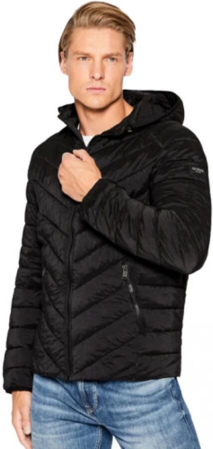 Guess Zwarte Heren Winterjas met Capuchon Black Heren - Foto 3