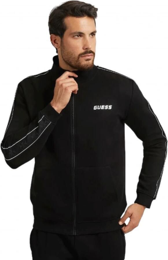 Guess Activewear Sweatjack met galonstrepen model 'MICKEY FULL ZIP SWEATSHIRT' - Foto 6