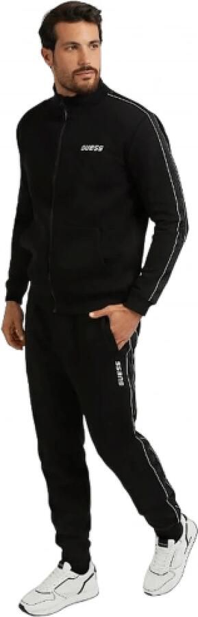Guess Activewear Sweatjack met galonstrepen model 'MICKEY FULL ZIP SWEATSHIRT' - Foto 5
