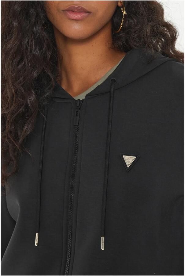 Guess Activewear Sweatjack met labelapplicatie model 'OLYMPE'