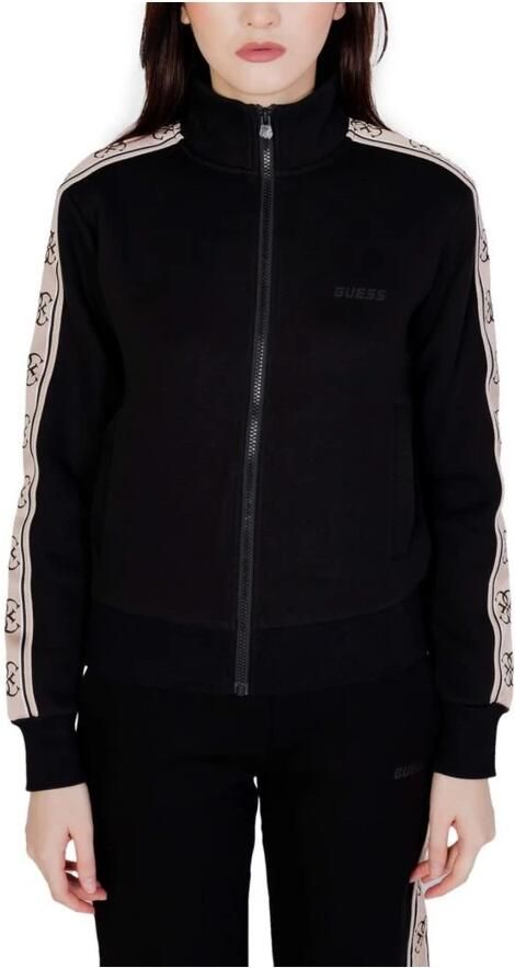 Guess Zwarte Katoenen Hoodless Sweatshirt Dames Herfst Winter Collectie Black Dames - Foto 5