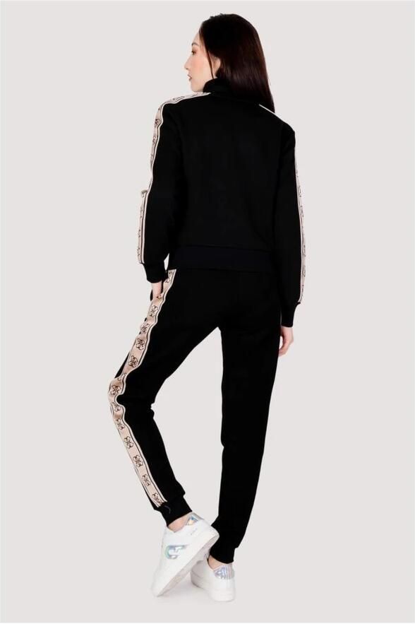 Guess Zwarte Katoenen Hoodless Sweatshirt Dames Herfst Winter Collectie Black Dames - Foto 3