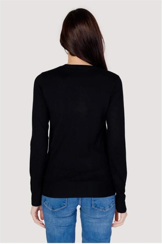 Guess Zwarte Gebreide Trui met Lange Mouwen voor Vrouwen Black Dames