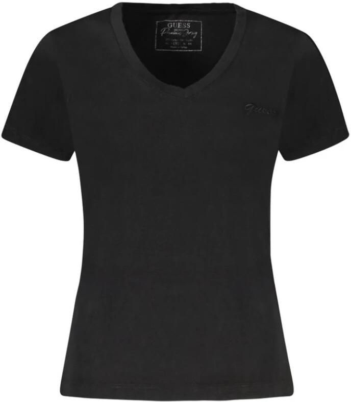 Guess Zwarte Katoenen Tops & T-Shirt Black Dames