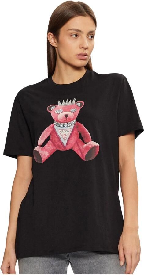 Guess Korte mouw katoenen T-shirt collectie Black Dames - Foto 2