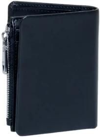 Guess Zwarte Leren Bifold Portemonnee Ritssluiting Black Heren - Foto 2