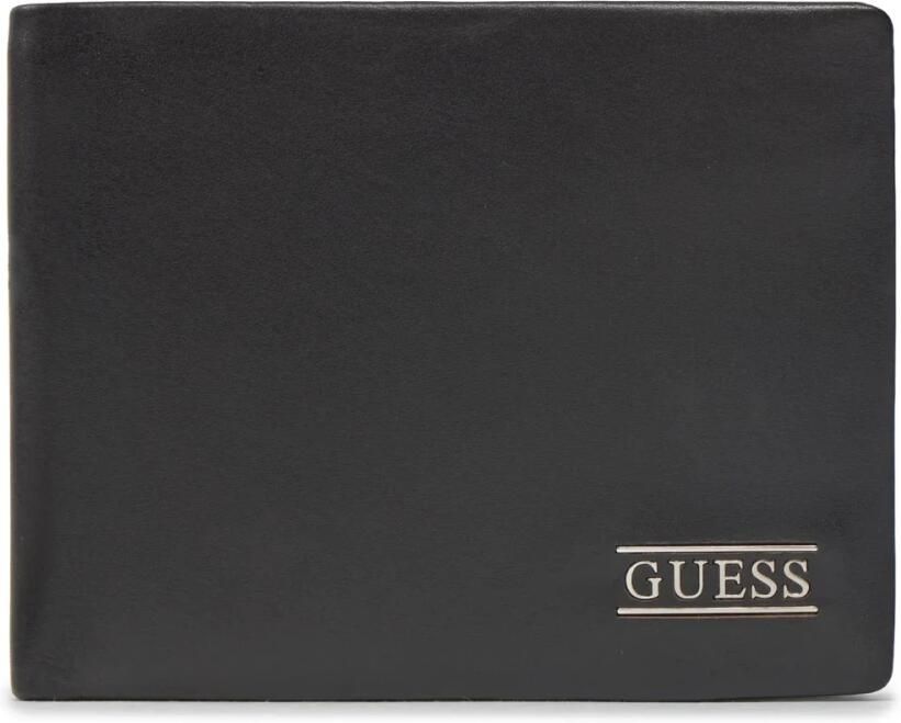 Guess Zwarte Portemonnee met Kaartsleuven en Muntvak Black