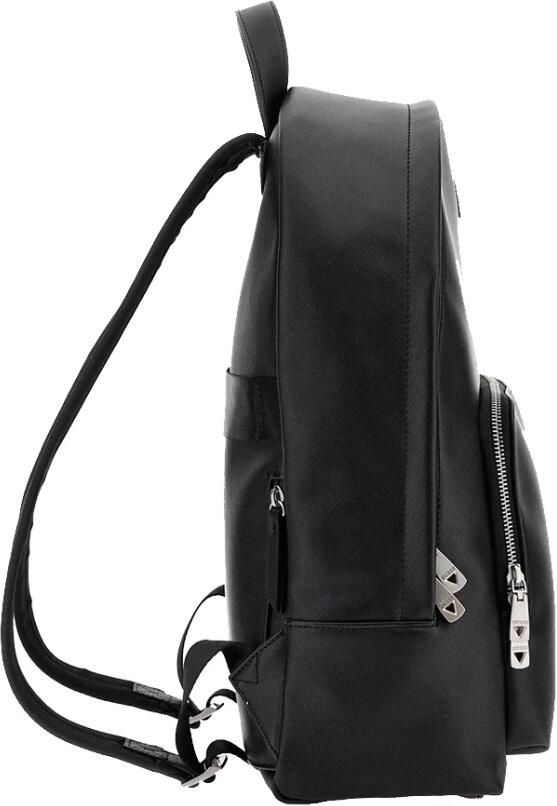 Guess Zwarte Modieuze Rugzak met Metalen Details Black Heren - Foto 4