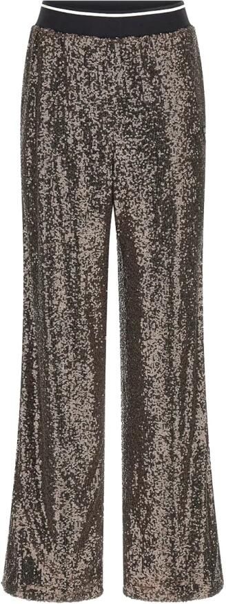 Guess Activewear Straight fit stoffen broek met pailletten model 'SEQUINS' - Foto 3