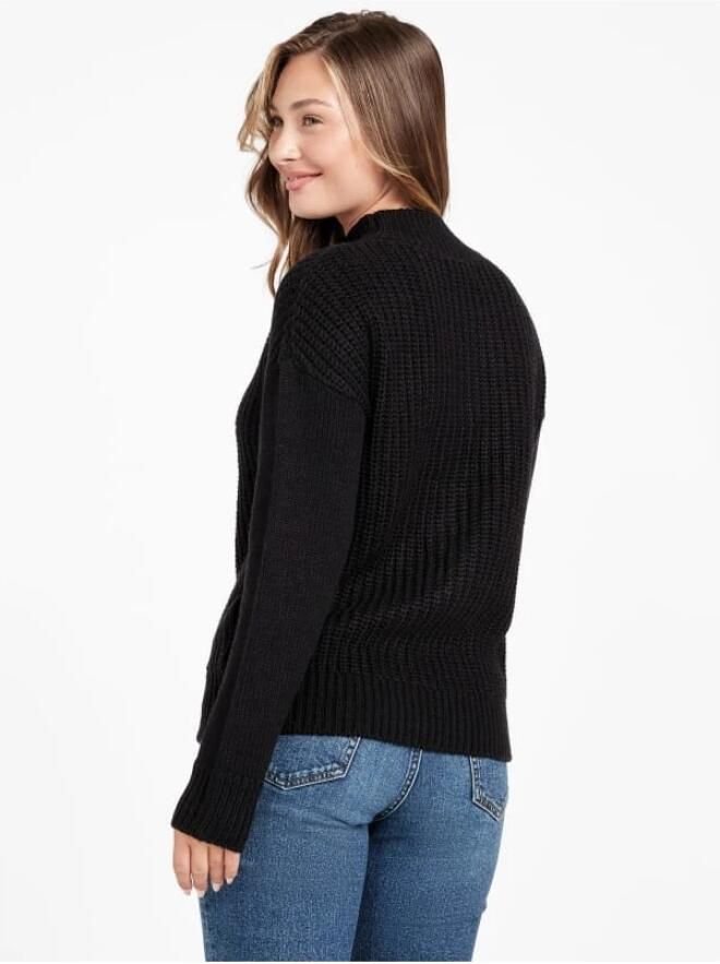 Guess Zwarte Parel Details Trui Black Dames - Foto 4