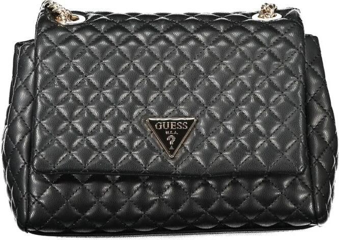 GUESS doorgestikte crossbody tas Rianee zwart - Foto 4