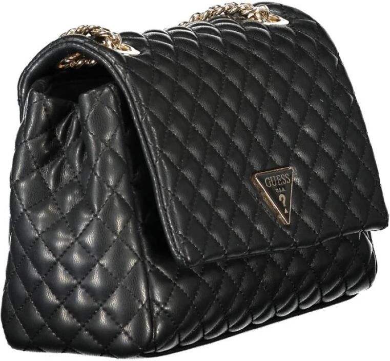 GUESS doorgestikte crossbody tas Rianee zwart - Foto 5
