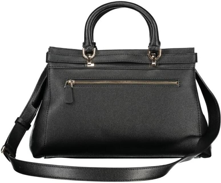 Guess Eco Leren Handtas met Verstelbare Band Black Dames - Foto 2