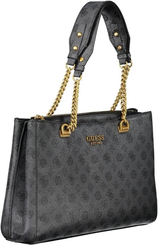 Guess Zwarte polyethyleen schoudertas met meerdere compartimenten Black Dames - Foto 2