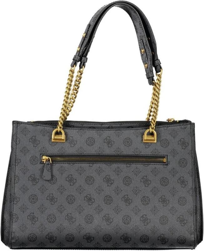 Guess Zwarte polyethyleen schoudertas met meerdere compartimenten Black Dames