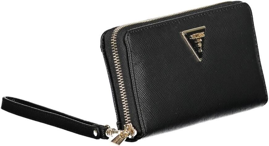 Guess Zwarte Portemonnee met Ritssluiting en Meerdere Compartimenten Black Dames - Foto 2