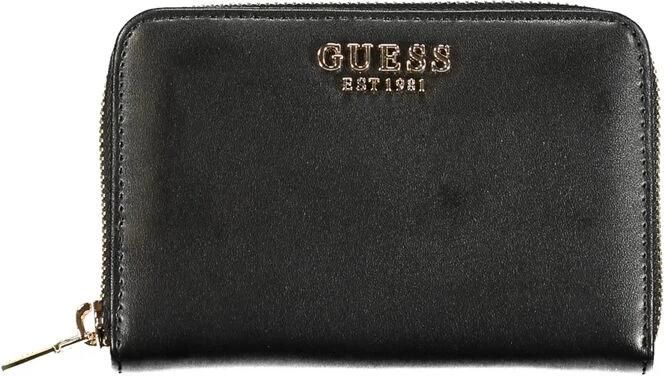 Guess Zwarte Portemonnee van Polyethyleen met 3 Compartimenten Black Dames - Foto 3