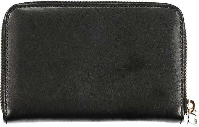 Guess Zwarte Portemonnee van Polyethyleen met 3 Compartimenten Black Dames - Foto 2