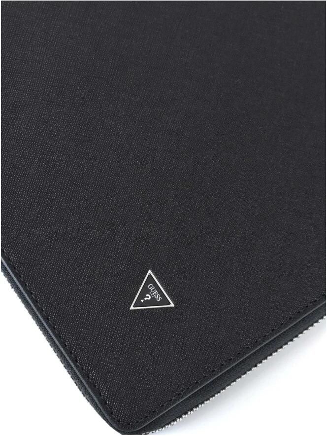 Guess Zwarte PU Leren Clutch Uni Stijl Black Heren - Foto 2