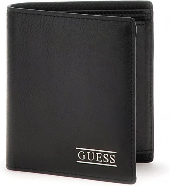 Guess Heren Portemonnee Zwart Kaarthouder Muntportemonnee Black Heren