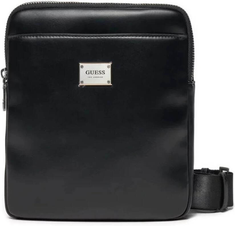 Guess Zwarte PU Leren Schoudertas Black Heren - Foto 4