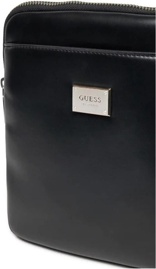Guess Zwarte PU Leren Schoudertas Black Heren - Foto 3
