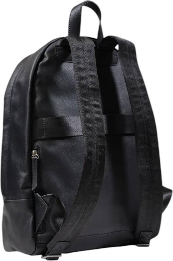 Guess Zwarte Modieuze Rugzak met Metalen Details Black Heren - Foto 3