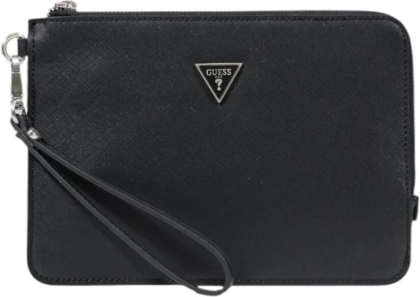 Guess Zwarte ritsportemonnee polsstijl Black Dames - Foto 3