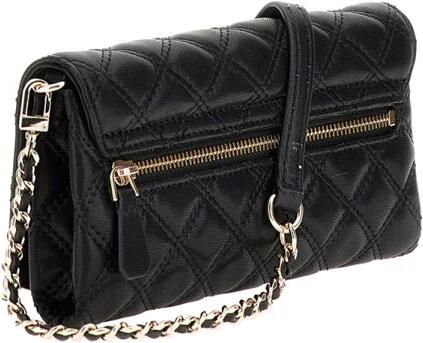 Guess Zwarte Kleine Flap Handtas met Gewatteerd Effect Black Dames - Foto 5