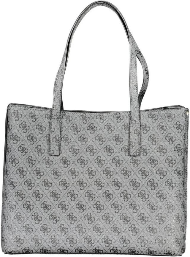 Guess Zwarte Polyethyleen Schoudertas met Meerdere Compartimenten Gray Dames - Foto 2