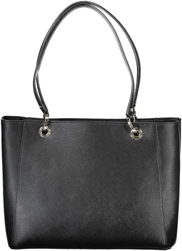 Guess Stijlvolle Zwarte Handtas met Ritssluiting Black Dames - Foto 3