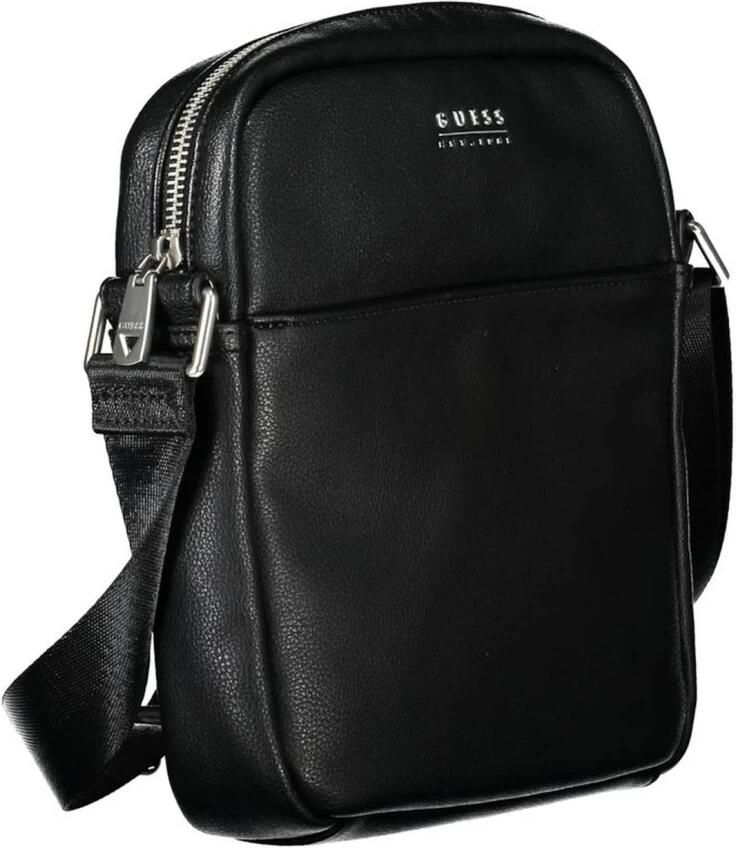 Guess Zwarte Heren Schoudertas Verstelbare Band Black Heren