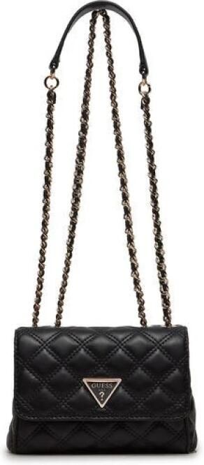 Guess Mini Giully Schoudertas Zwart PU Leer Black Dames - Foto 3