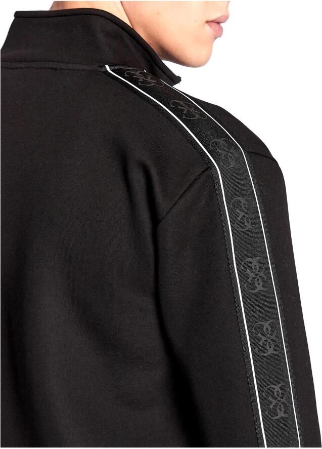 Guess Activewear Sweatjack met galonstrepen model 'MICKEY FULL ZIP SWEATSHIRT'