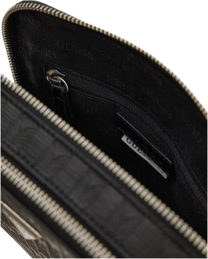 Guess Zwarte Synthetische Schoudertas voor Mannen Black Heren