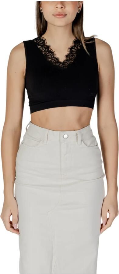 Guess Zwarte V-Hals Mouwloze Top Black Dames - Foto 3