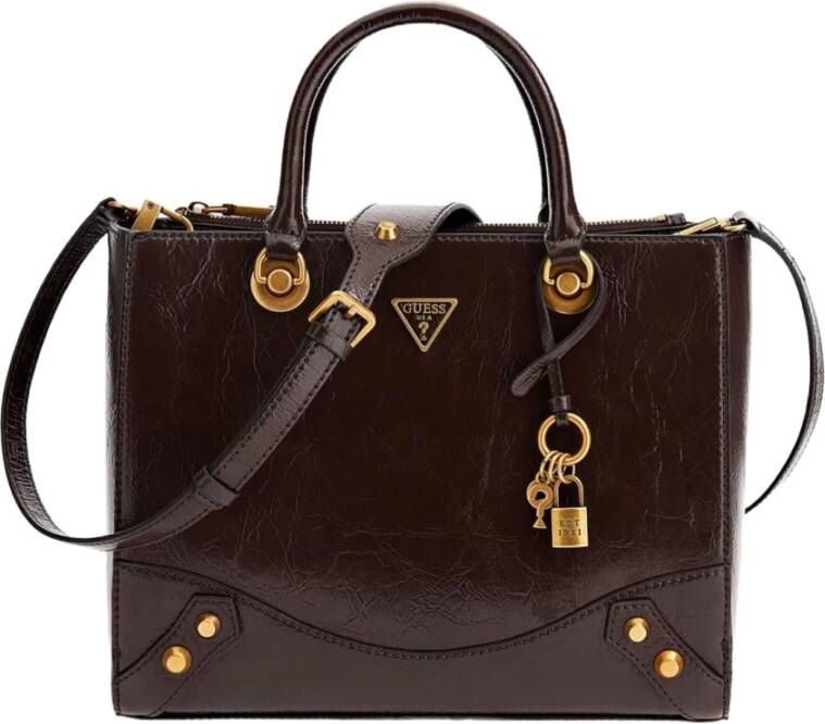Guess Stijlvolle Handtas met Veelzijdige Draagopties Bruin Dames