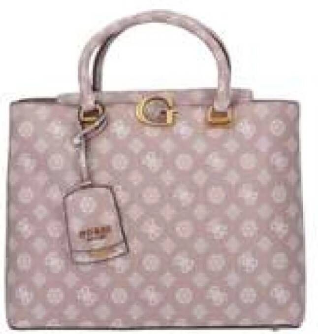 Guess Roze Polyurethaan Handtas met Afneembare Kettingriem Pink Dames