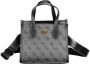 Guess Shoppers & Totes Silvana Compartment Mini Tote in zwart - Thumbnail 1